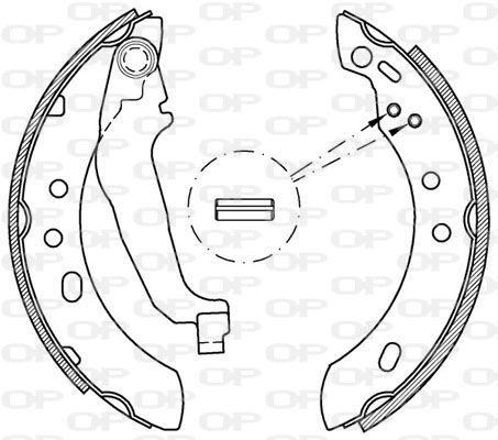 OPEN PARTS Bremžu loku komplekts BSA2146.00